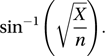arc-sine transformation