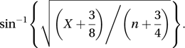 arc-sine transformation