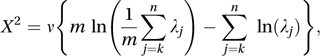 Bartlett’s test for eigenvalues