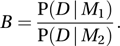 Bayes factor