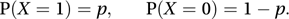 Bernoulli distribution