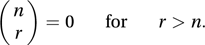 binomial coefficient