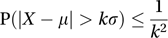 Chebyshev inequality