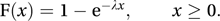exponential distribution