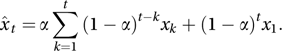 exponential smoothing