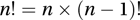 factorial
