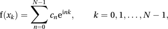 fast Fourier transform