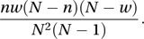 hypergeometric distribution