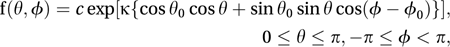 Langevin distribution