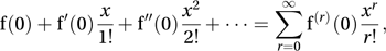 Maclaurin series