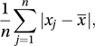 mean absolute deviation