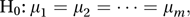 multiple comparison test