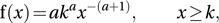Pareto distribution