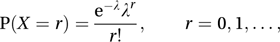 Poisson distribution