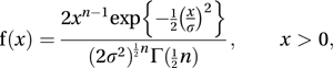 Rayleigh distribution
