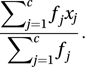 sample mean