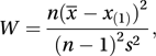 Shapiro–Wilk test