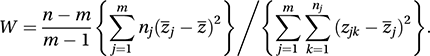 test for equality of scale