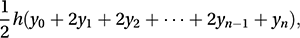 trapezium rule