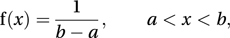 uniform distribution, continuous