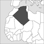 locator map of Algeria