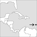 locator map of Barbados