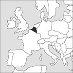 locator map of Belgium