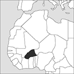 locator map of Burkina Faso