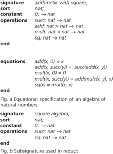 equational specification